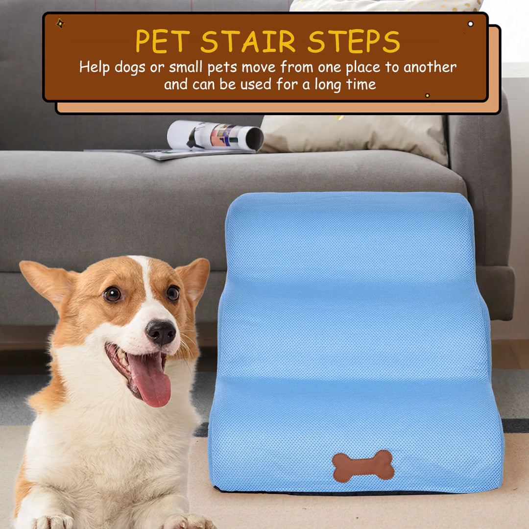 Escalier Premium 3 Marches pour Chiens & Chats – Confort & Autonomie Ultimes - HautePattes