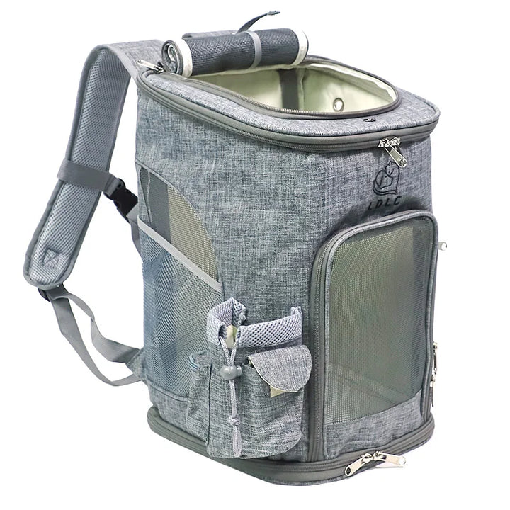 Sac à dos de transport pour animaux de compagnie, sac à bandoulière respirant pour voyage en plein air pour petits chiens et chats, emballage Portable, transport de fournitures pour animaux de compagnie - HautePattes