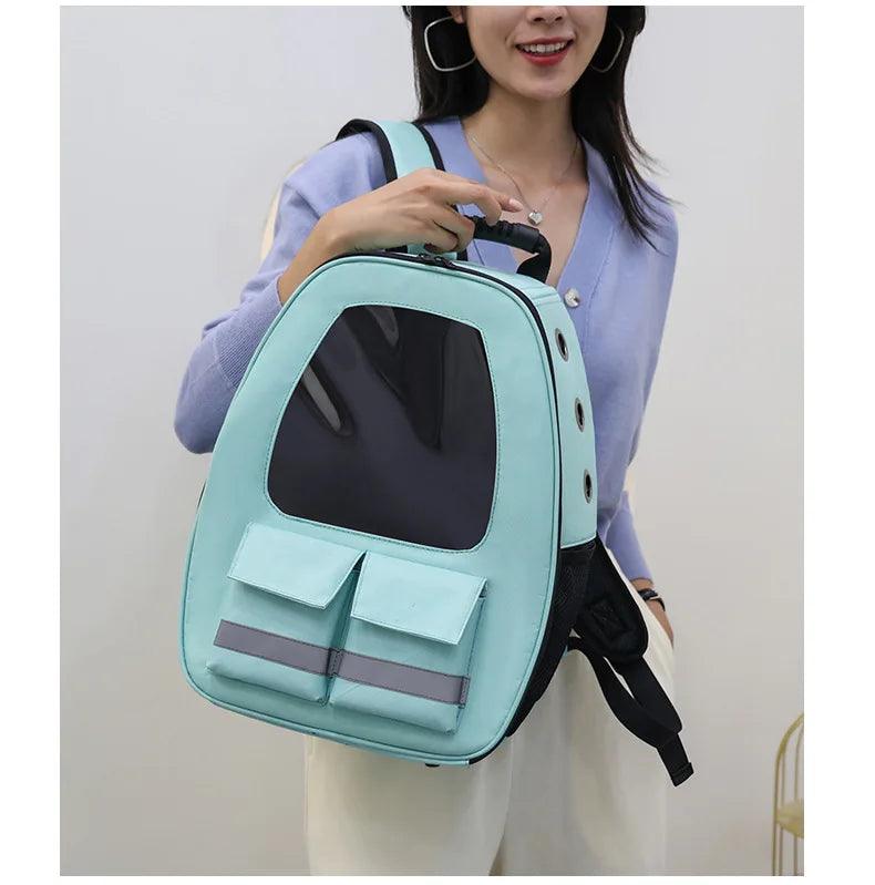 Sac à dos réfléchissant pour chat de compagnie, sacs de Transport pour chiens, sac respirant pour le Transport, voyage, espace extérieur, Cage à capsules, sac étanche pour chien - HautePattes