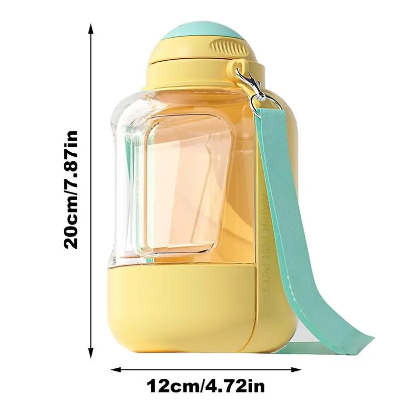 Gourde pour chien portable 2 en 1 pour chien Hydratation et alimentation - HautePattes