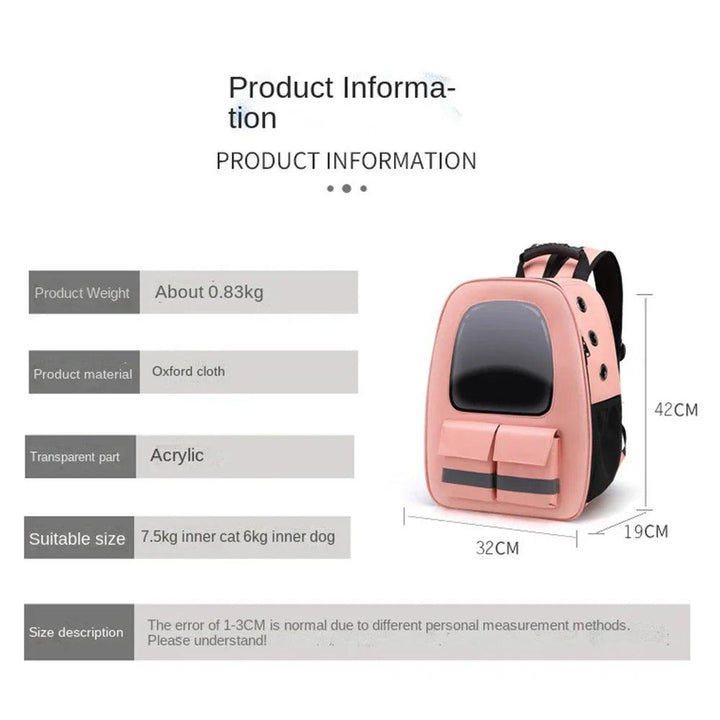 Sac à dos réfléchissant pour chat de compagnie, sacs de Transport pour chiens, sac respirant pour le Transport, voyage, espace extérieur, Cage à capsules, sac étanche pour chien - HautePattes