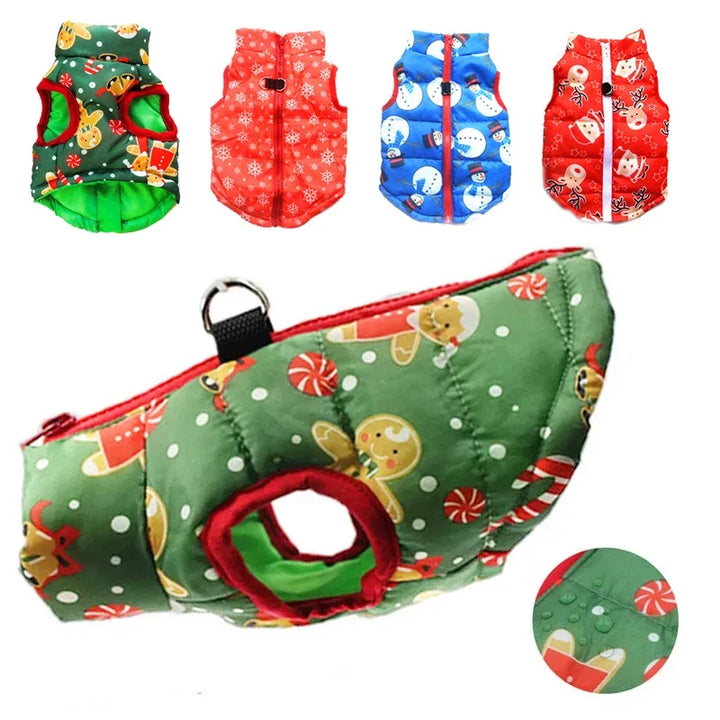 Manteau d’hiver pour petit chien – Spécial Noël, chaud et pratique
