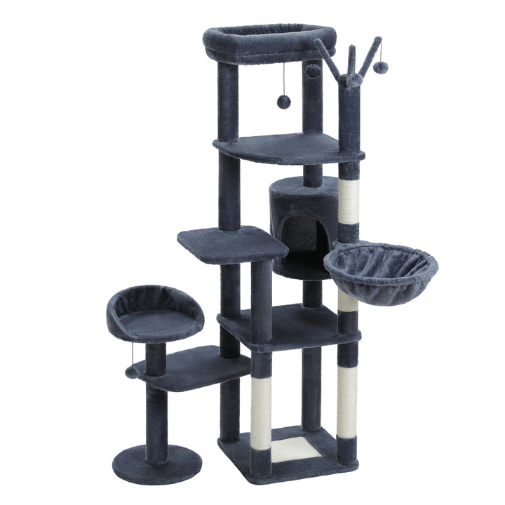 Tour à chat XXL 175 cm – 7 niveaux, hamacs XL & stabilité renforcée