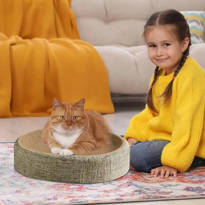 Griffoir ovale chat : un cocon anti-stress qui sauve ton canapé