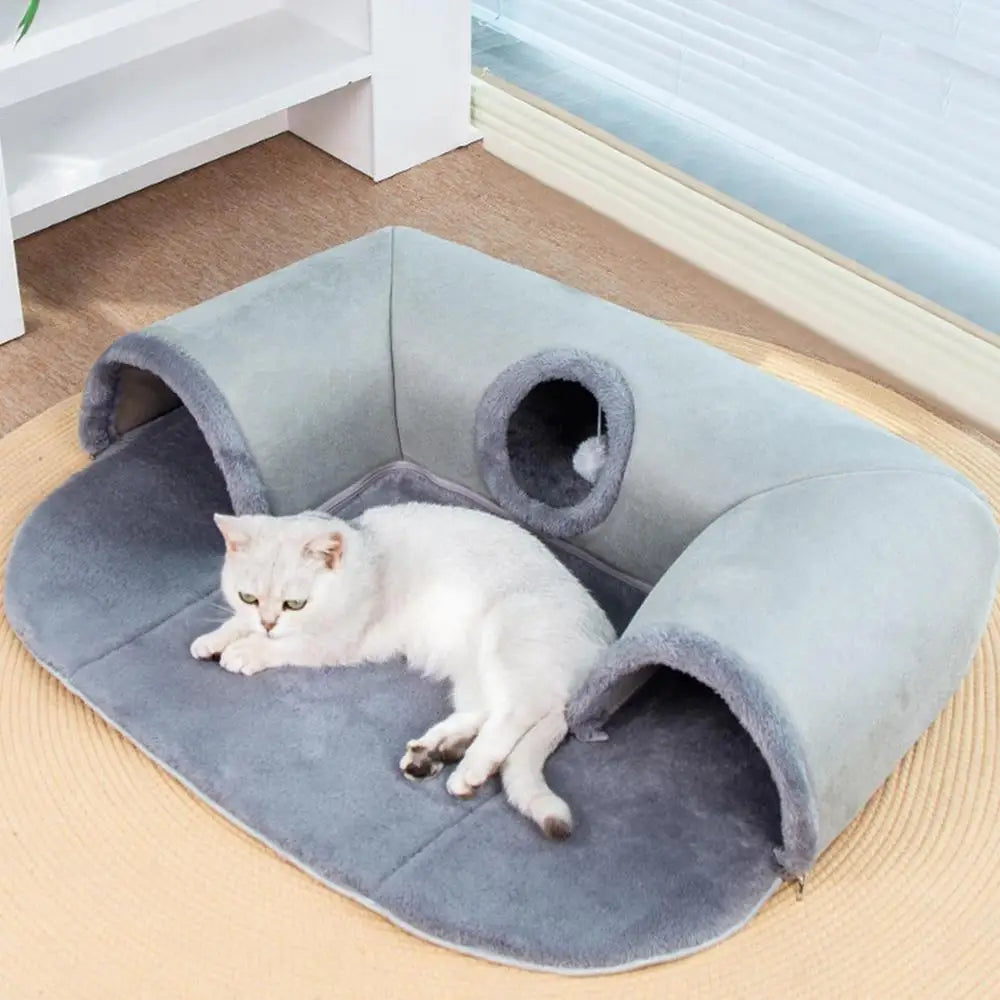 Tunnel pour chat : un cocon d’aventure, de repos… et d’amour