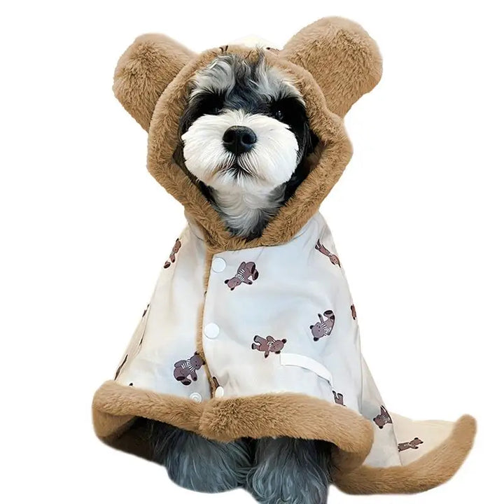 Couverture cape avec capuche pour animaux de compagnie - HautePattes