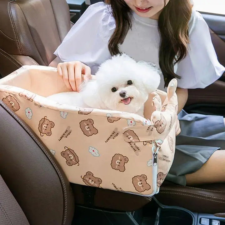 Siège Auto Confort Premium pour Chiens & Chats - Voyages en Toute Sécurité - HautePattes