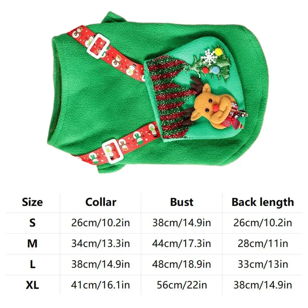 Tenue De Noël Pour Chien avec Sac à Dos Renne - HautePattes