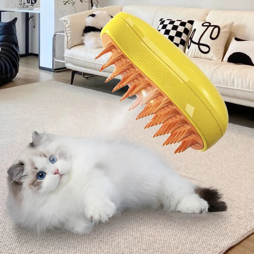 🐾 Brosse Vapeur 3-en-1 pour Chats et Chiens - HautePattes