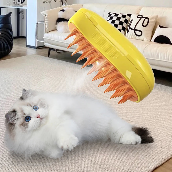 🐾 Brosse Vapeur 3-en-1 pour Chats et Chiens - HautePattes
