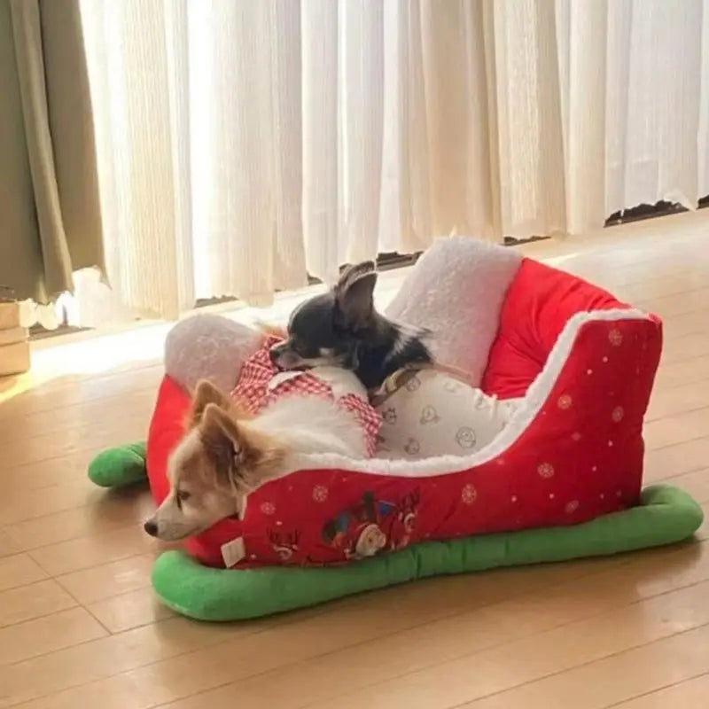 Panier Chien Douillet Réconfortant Noël - HautePattes