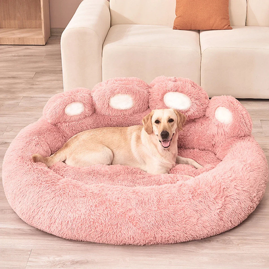 Panier Moelleux en Forme de Patte pour Chien - HautePattes