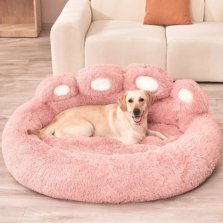 Panier Moelleux en Forme de Patte pour Chien - HautePattes