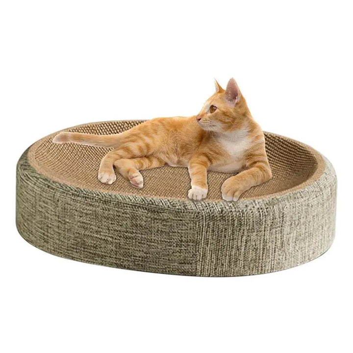 Griffoir ovale chat : un cocon anti-stress qui sauve ton canapé
