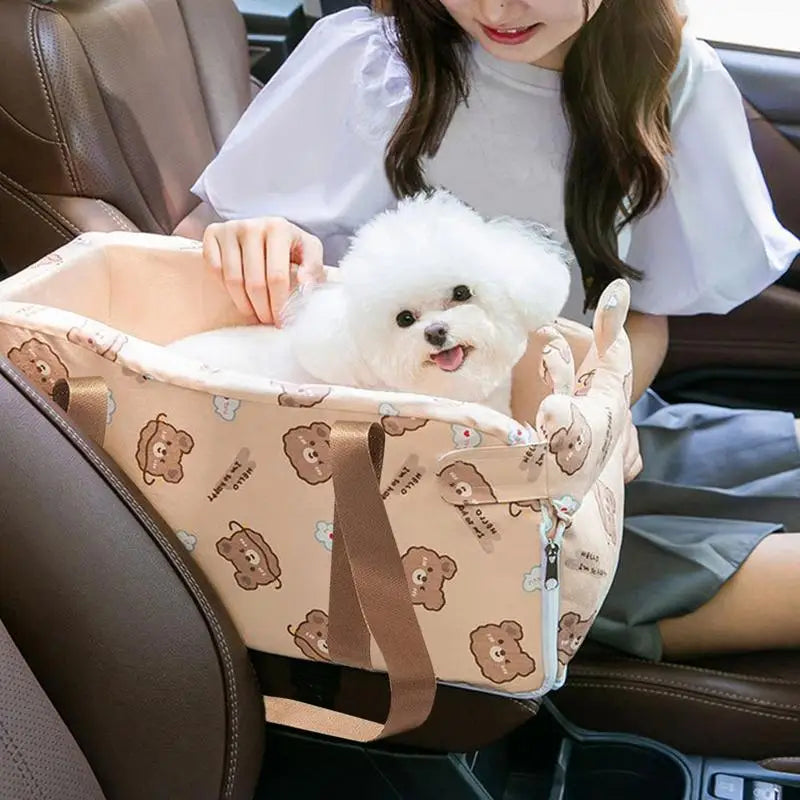 Siège Auto Confort Premium pour Chiens & Chats - Voyages en Toute Sécurité - HautePattes