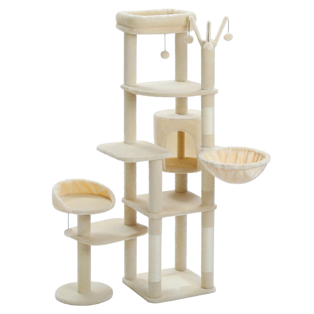 Tour à chat XXL 175 cm – 7 niveaux, hamacs XL & stabilité renforcée