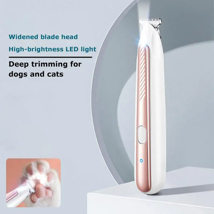 Tondeuse pattes chien & chat : douce, LED, sans stress