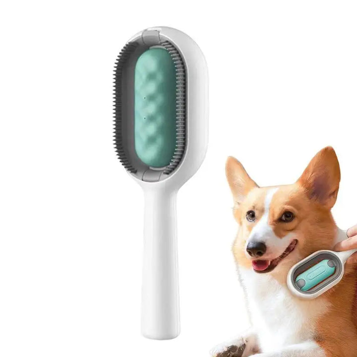 Peigne à poils 4-en-1 avec réservoir d’eau Chien et Chat - HautePattes