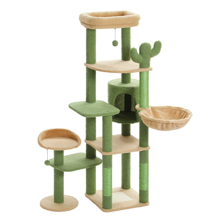 Tour à chat XXL 175 cm – 7 niveaux, hamacs XL & stabilité renforcée