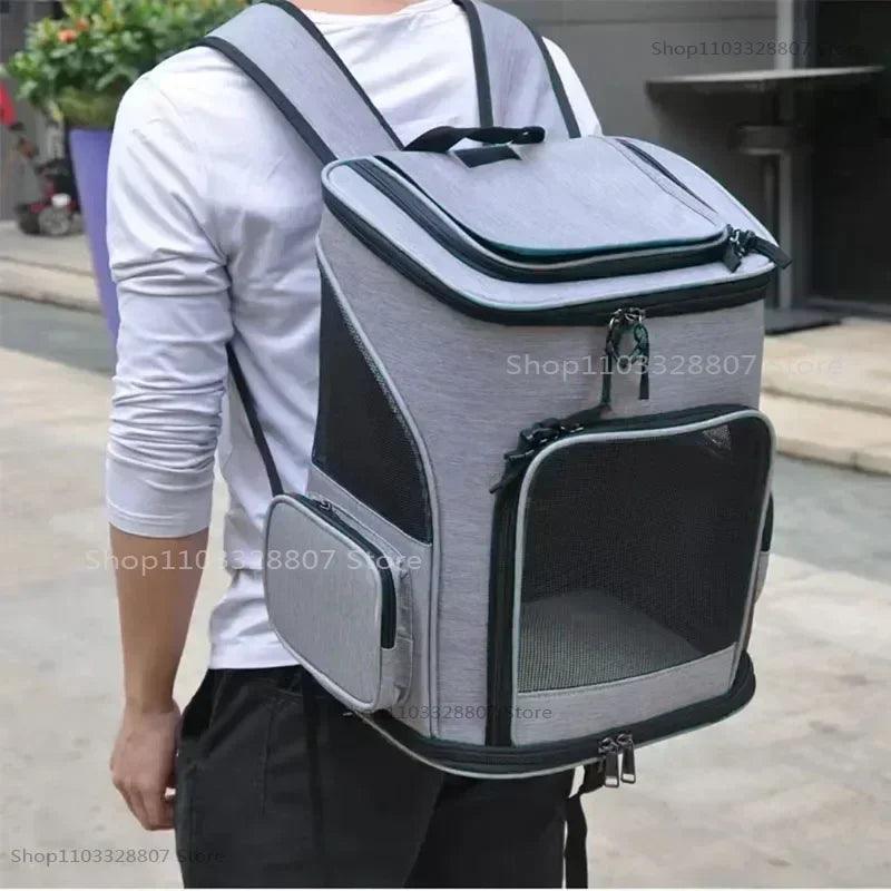 Sac à dos de Transport pour animaux de compagnie, respirant, pliable, sac de voyage, extensible, grande capacité, créatif pour chats et chiens - HautePattes