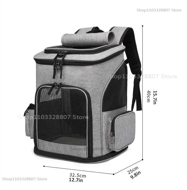 Sac à dos de Transport pour animaux de compagnie, respirant, pliable, sac de voyage, extensible, grande capacité, créatif pour chats et chiens - HautePattes