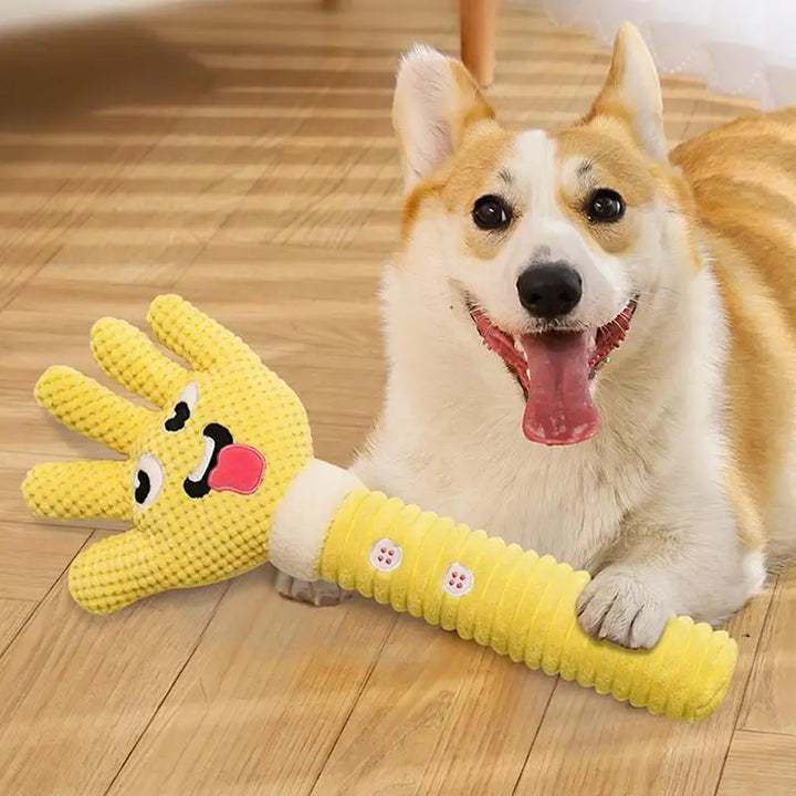 Jouet couineur en peluche mignon et texturé - HautePattes