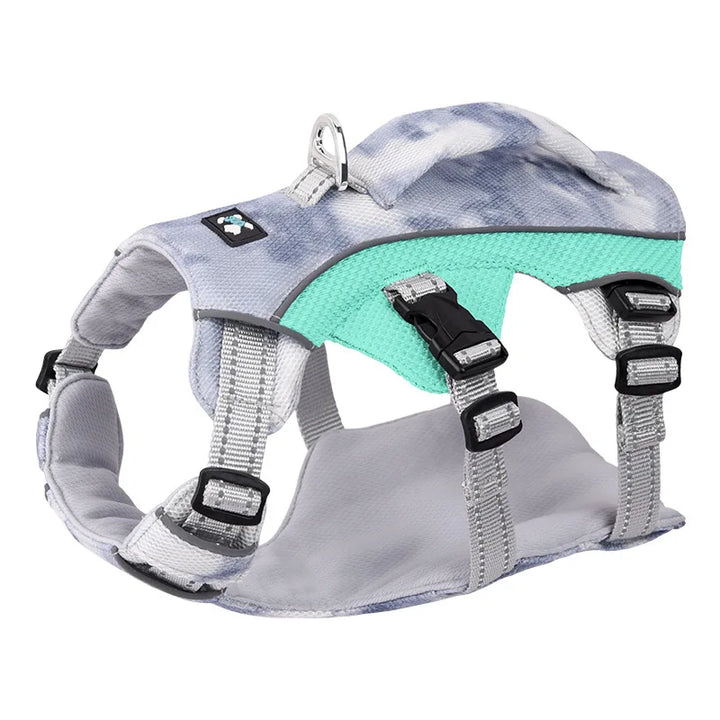 Harnais rafraîchissant chien : anti-traction doux & fraîcheur continue