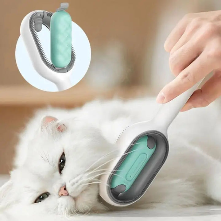 Peigne à poils 4-en-1 avec réservoir d’eau Chien et Chat - HautePattes