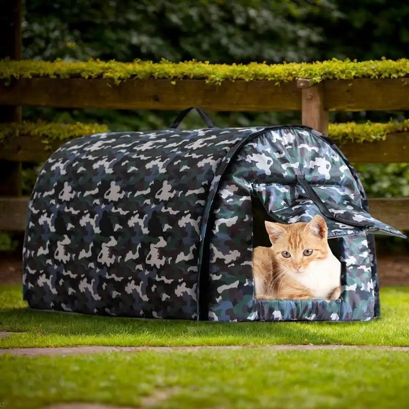 Abri extérieur pour chat – Chaleur & protection en hiver