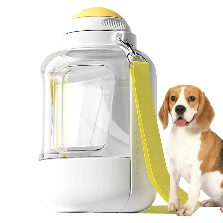Gourde pour chien portable 2 en 1 pour chien Hydratation et alimentation - HautePattes