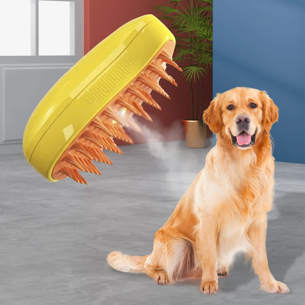 🐾 Brosse Vapeur 3-en-1 pour Chats et Chiens - HautePattes