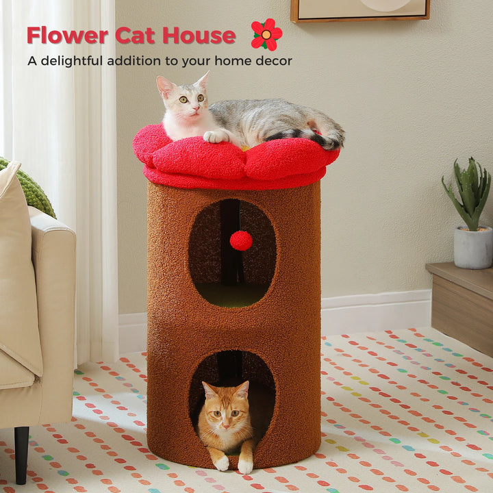 Un refuge fleuri pour chats sensibles & intérieurs élégants