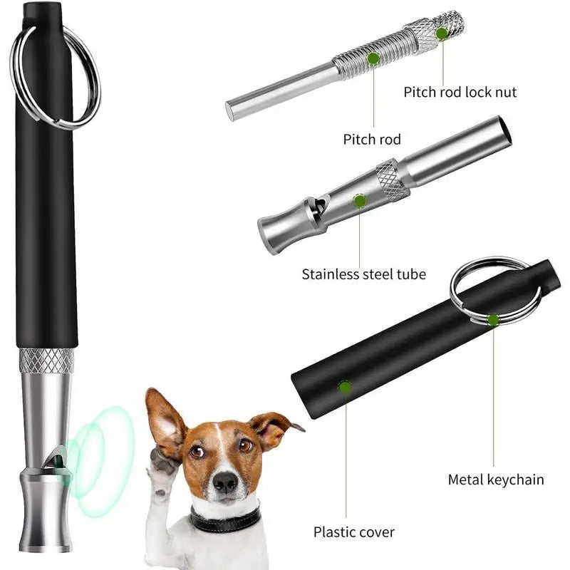 Lot de 2 Sifflets Ultrasoniques Anti-Aboiements pour Chien - HautePattes