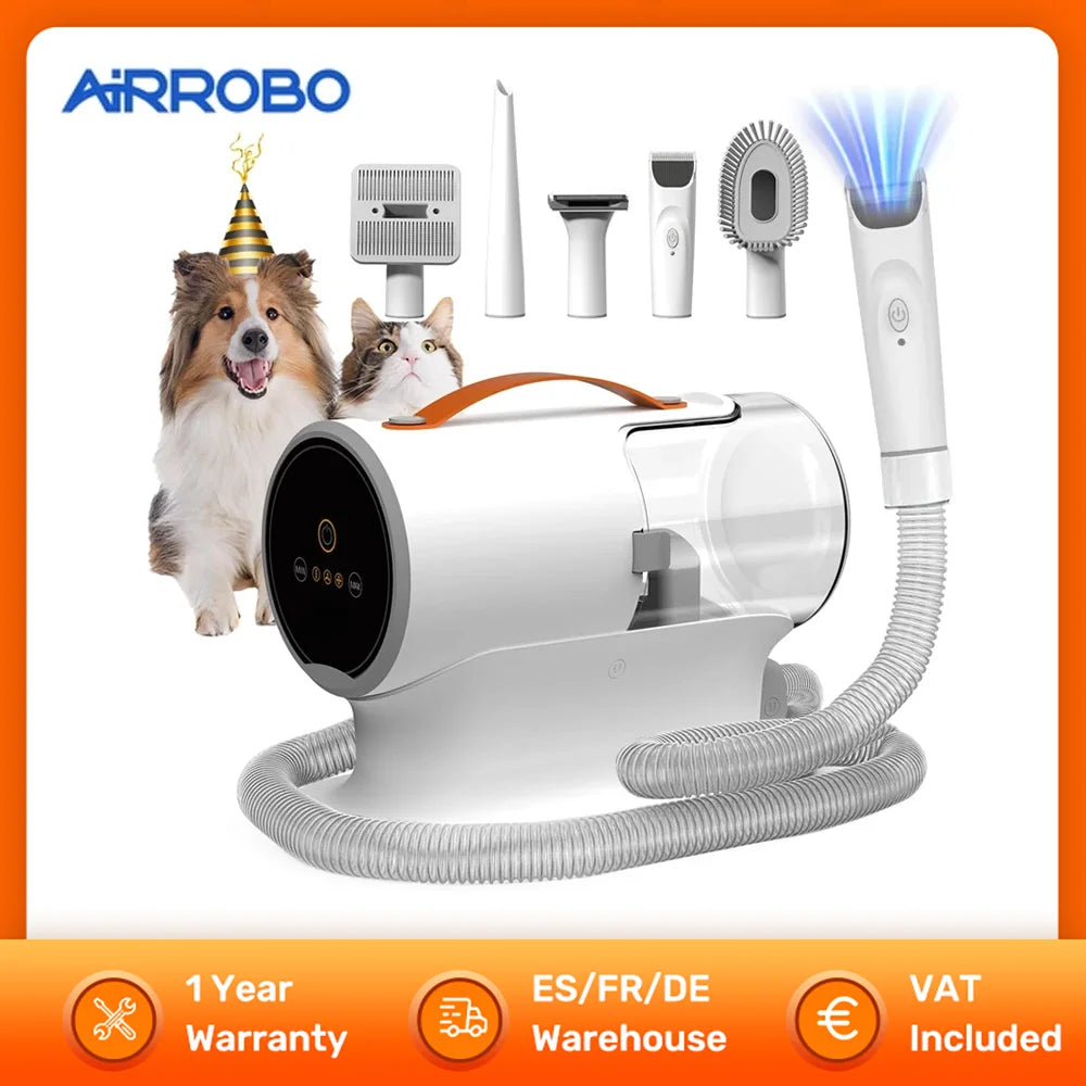 Kit de Toilettage Premium Aspirateur Ultra-Silencieux (2L) pour Chiens & Chats - HautePattes
