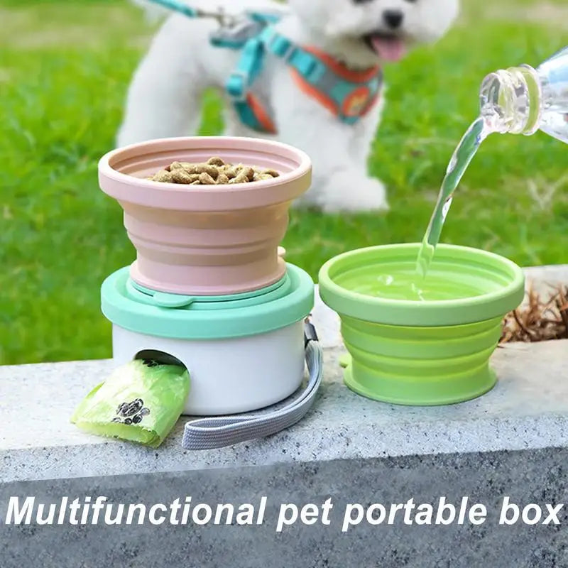 Gamelle 3-en-1 pour chien – Compacte, propre, toujours prête