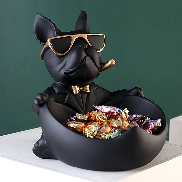 Bouledogue en Résine Vide-poche - HautePattes