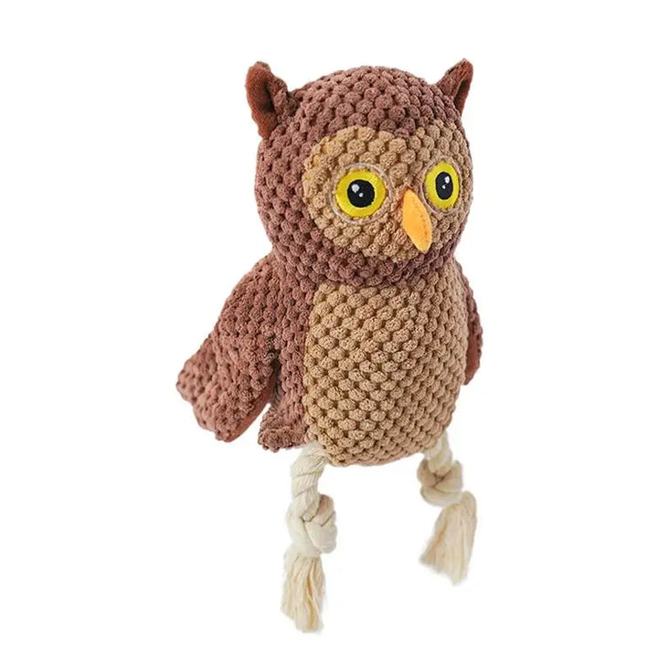 Jouet Couineur pour Chien en Forme de Hibou - HautePattes