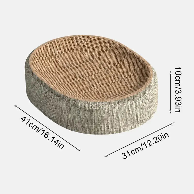 Griffoir ovale chat : un cocon anti-stress qui sauve ton canapé