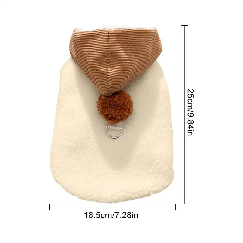 Pull Mignon d’Hiver pour Chiens & Chats avec Bonnet - HautePattes