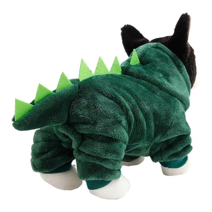 Sweat dinosaure pour chien ou chat : chaleur, mignonnerie, souvenirs