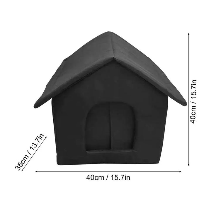 Refuge extérieur pour chat errant – discret, chaud et rassurant