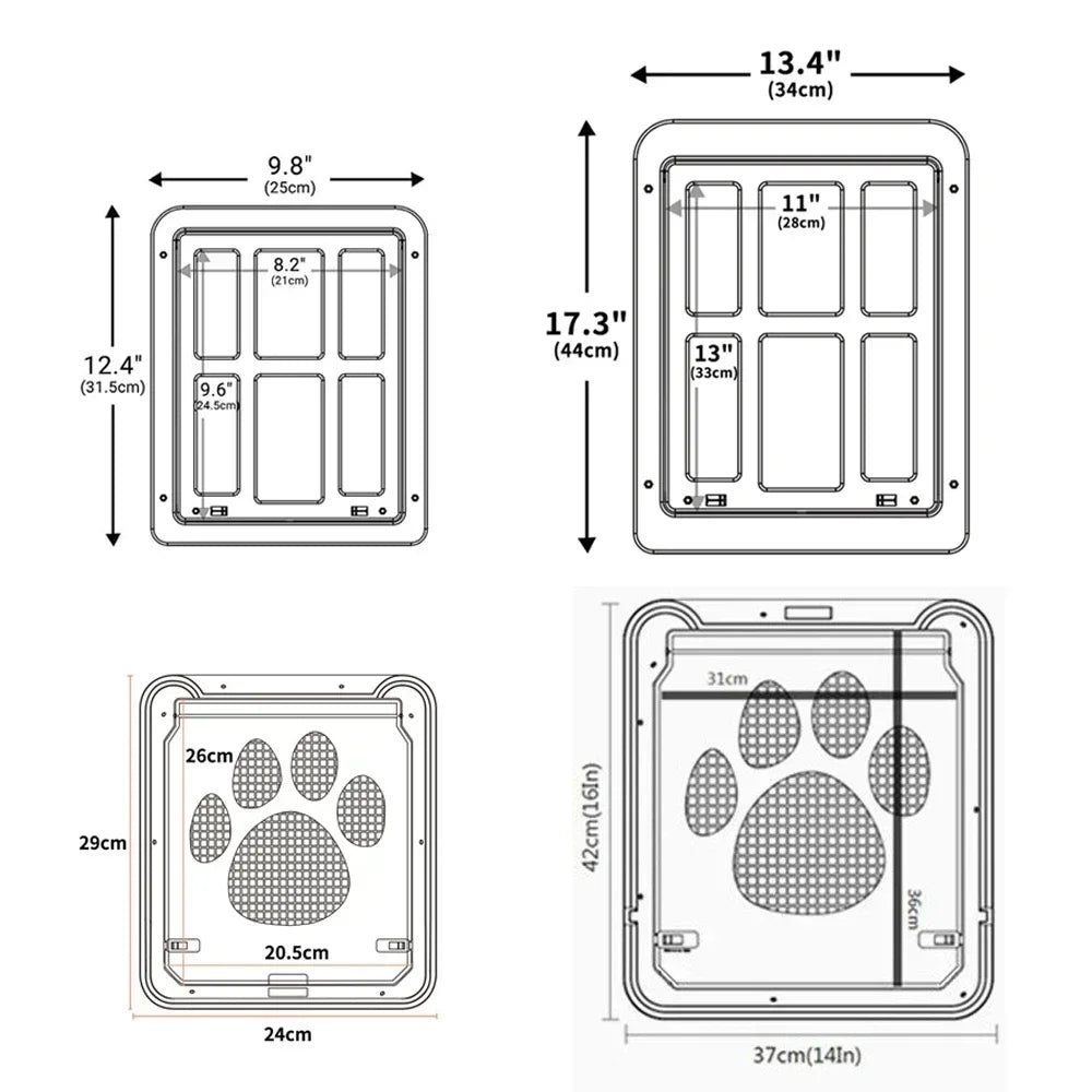 Porte moustiquaire pour chat et chien accès libre sans bruit