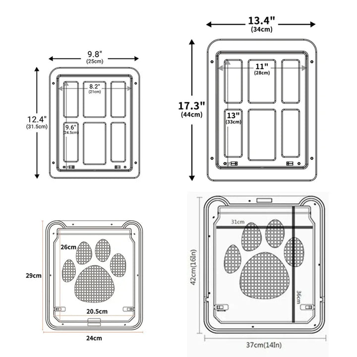Porte moustiquaire pour chat et chien accès libre sans bruit