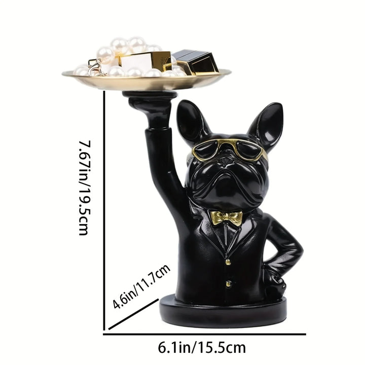 Bouledogue Plateau de Rangement Tirelire - HautePattes