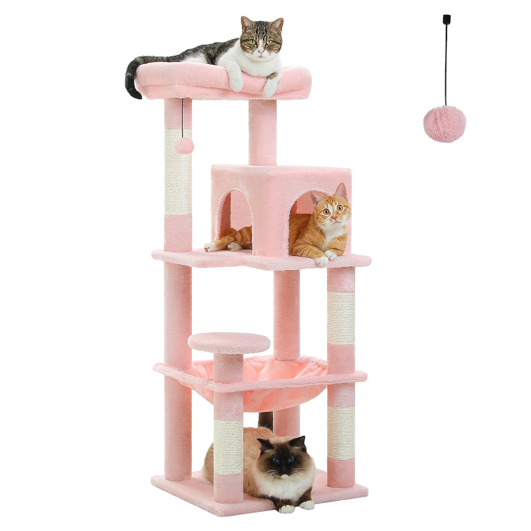 Tour cocon pour chats sensibles – Hamac & condo apaisants
