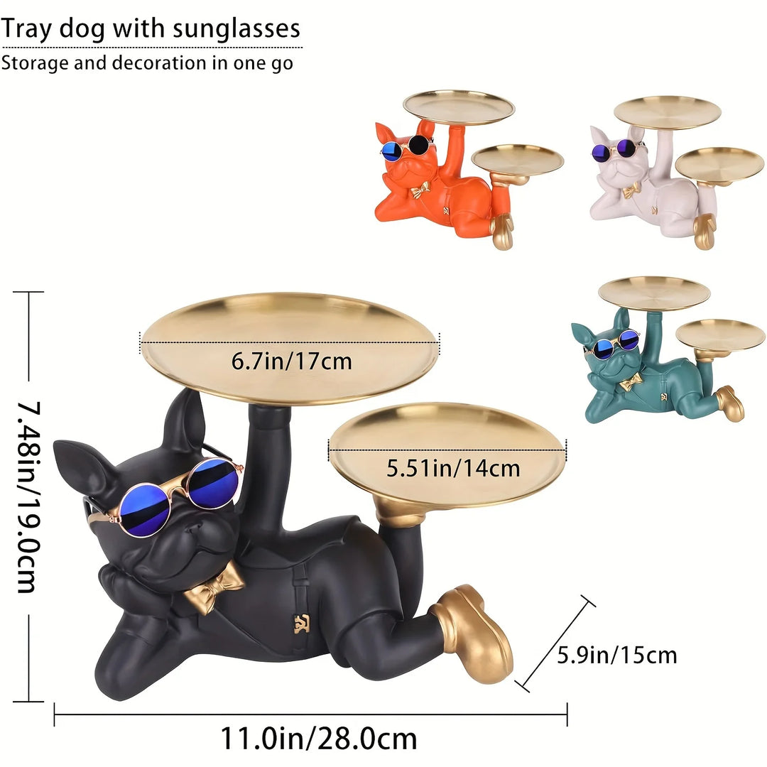 Bouledogue Plateau de Rangement Tirelire - HautePattes