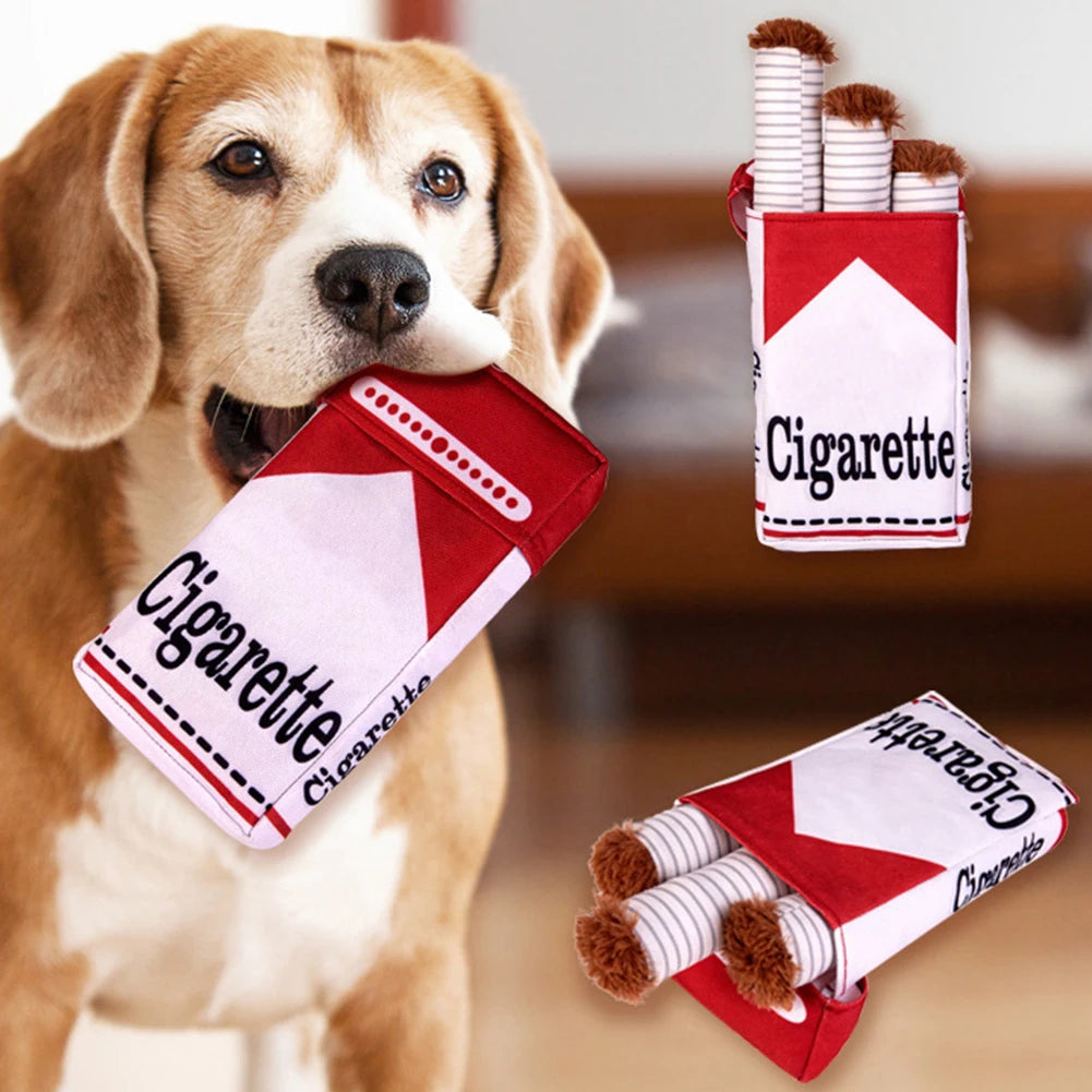 Jouet en Peluche pour Chien Original Boîte à Cigares - HautePattes