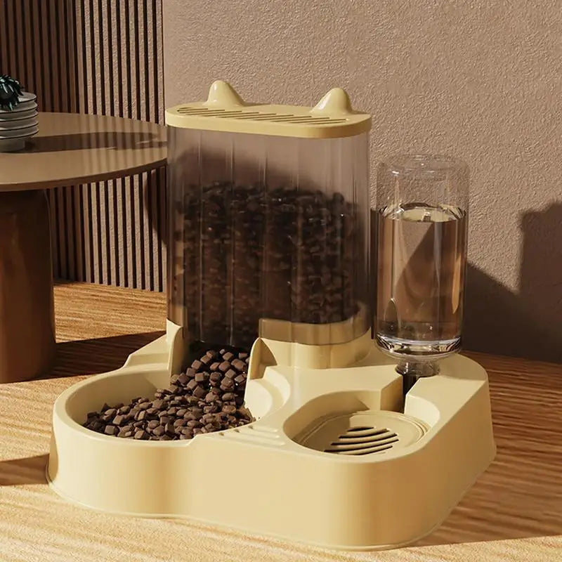 Distributeur Automatique 2-en-1 pour Nourriture & Eau - HautePattes