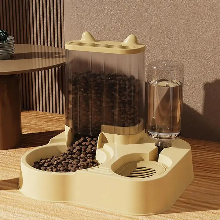 Distributeur Automatique 2-en-1 pour Nourriture & Eau - HautePattes