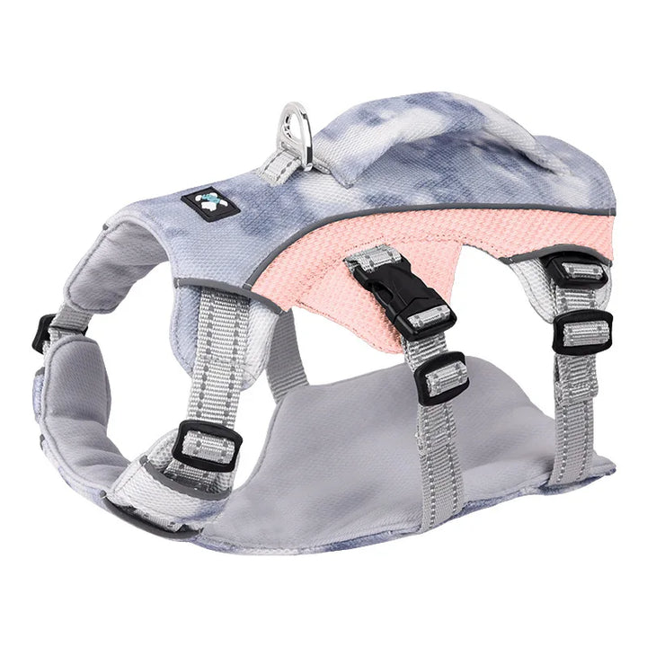 Harnais rafraîchissant chien : anti-traction doux & fraîcheur continue